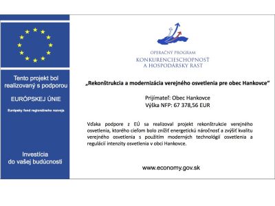 Rekonštrukcia a modernizácia verejného osvetlenia