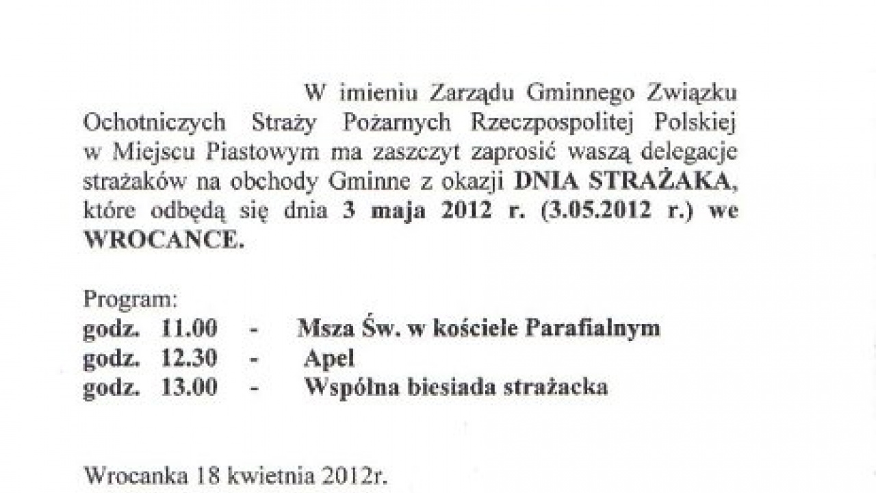 Fotografia fotogalérie Dnia strazaka - Wrocanka - Polsko