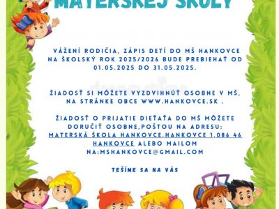 Zápis detí do MŠ